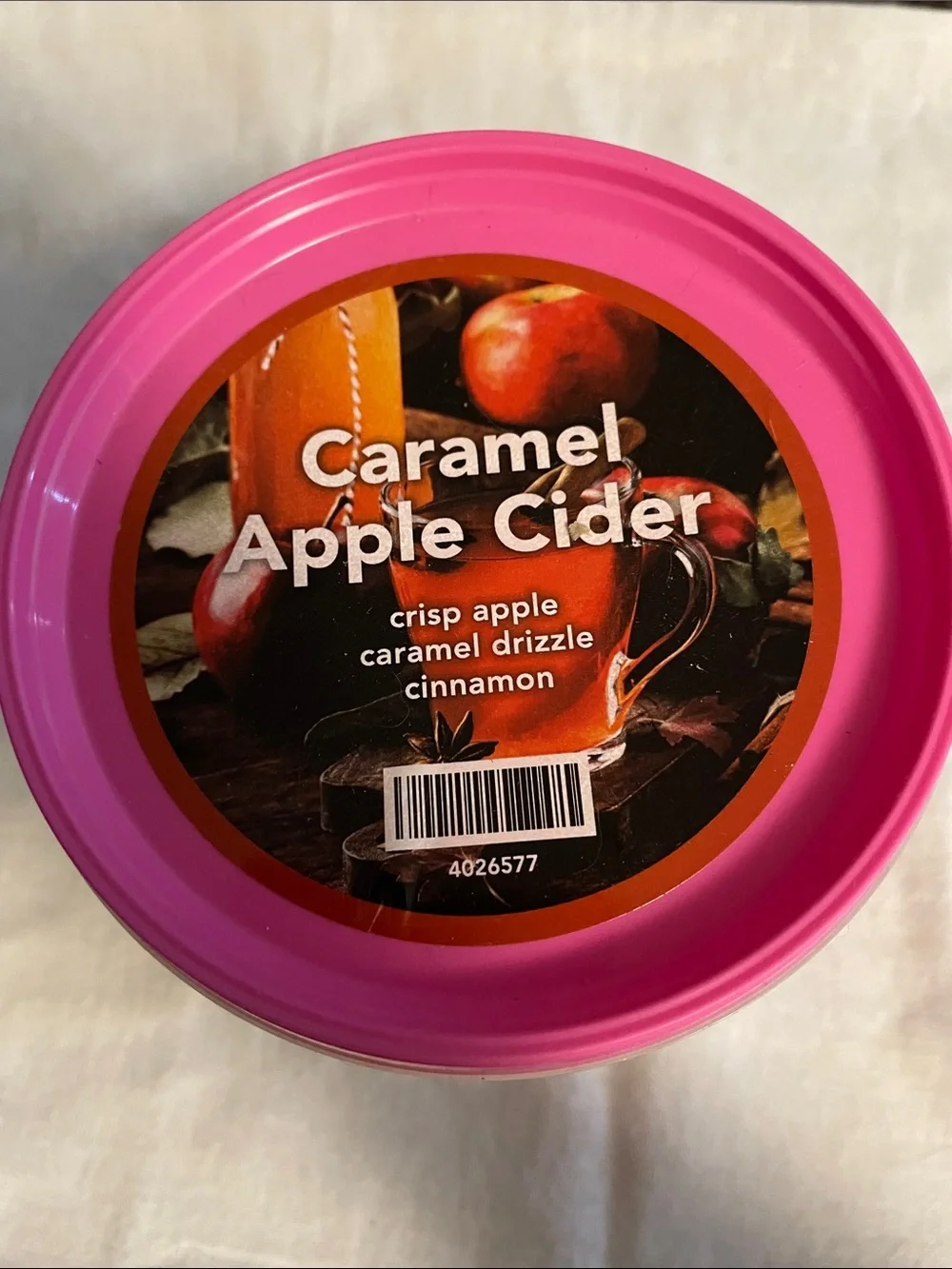 Pink zebra Caramel Apple Cider Scented wax melts